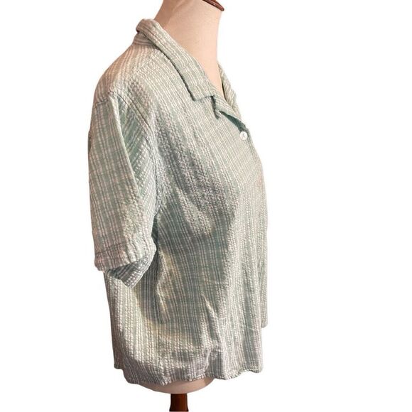 Shenanigans Women’s Vintage 80’s/90’s Checkered Green & White 100% Cotton Short - Picture 8 of 10